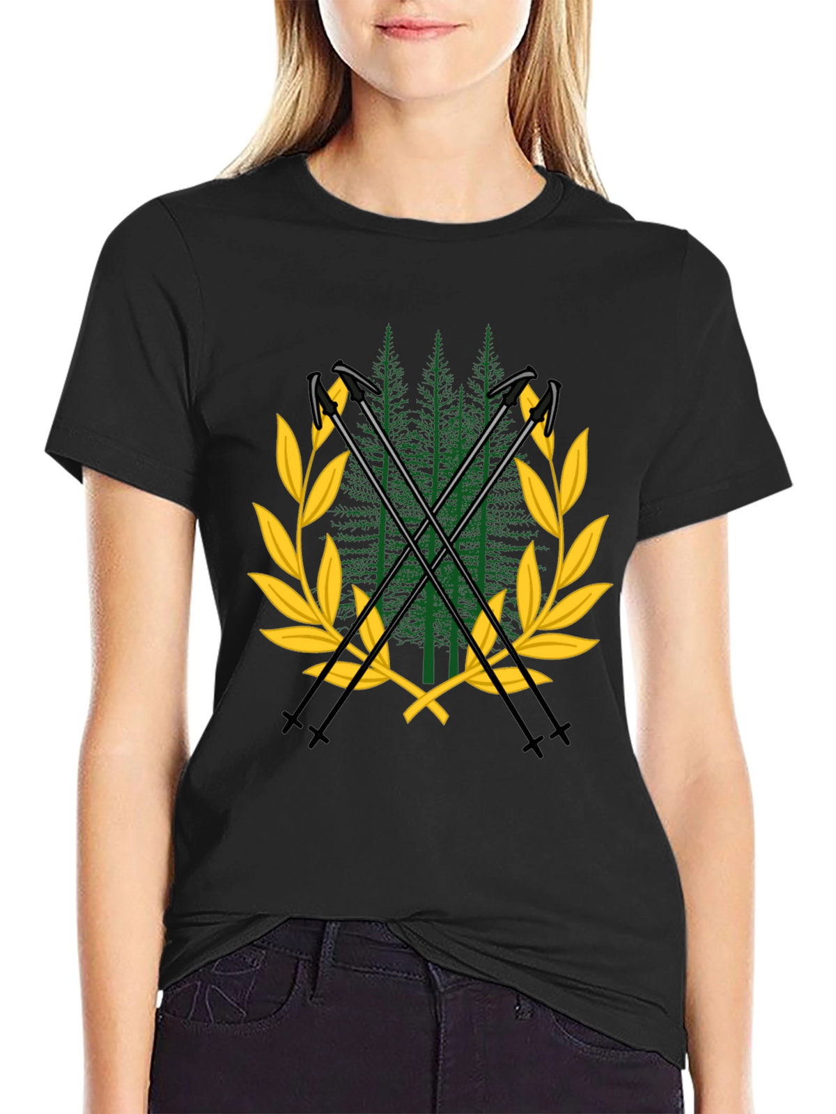 Mountain Forest Ski T-Shirt