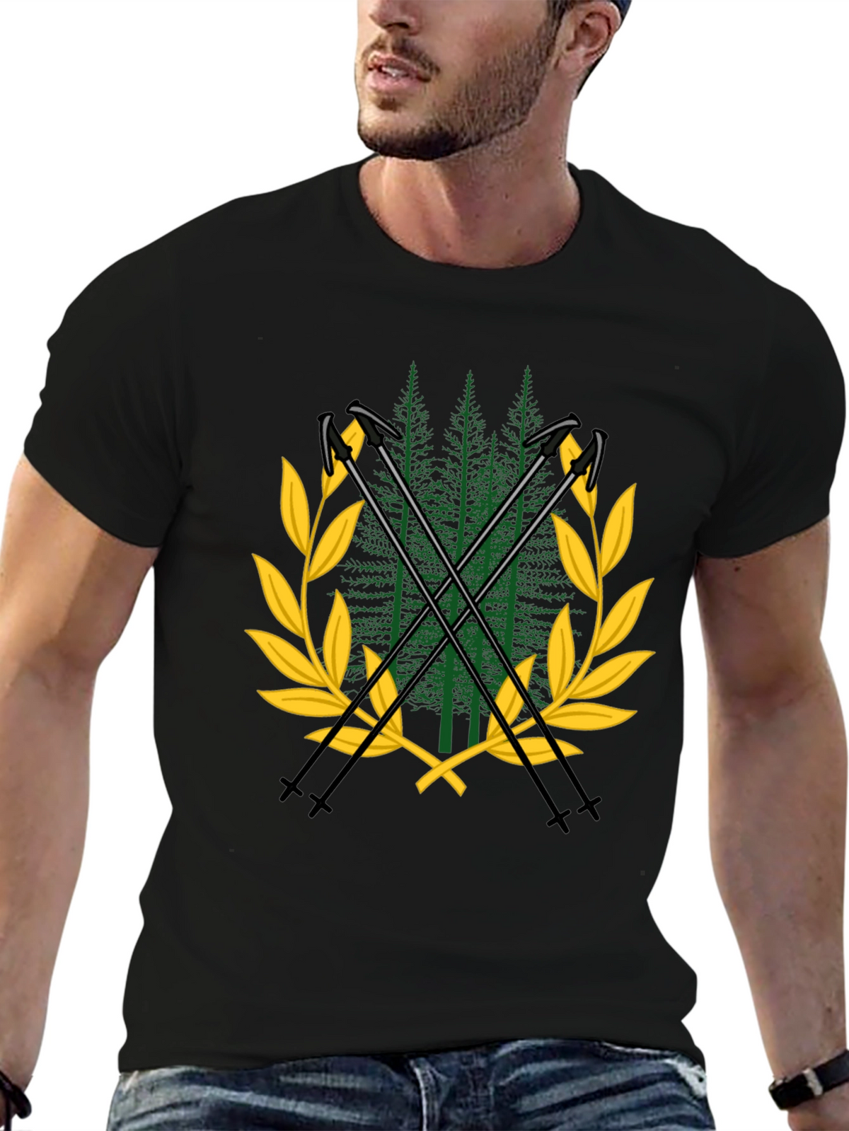 Mountain Forest Ski T-Shirt
