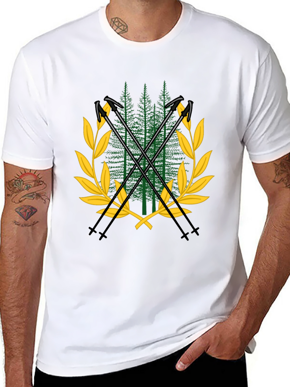 Mountain Forest Ski T-Shirt
