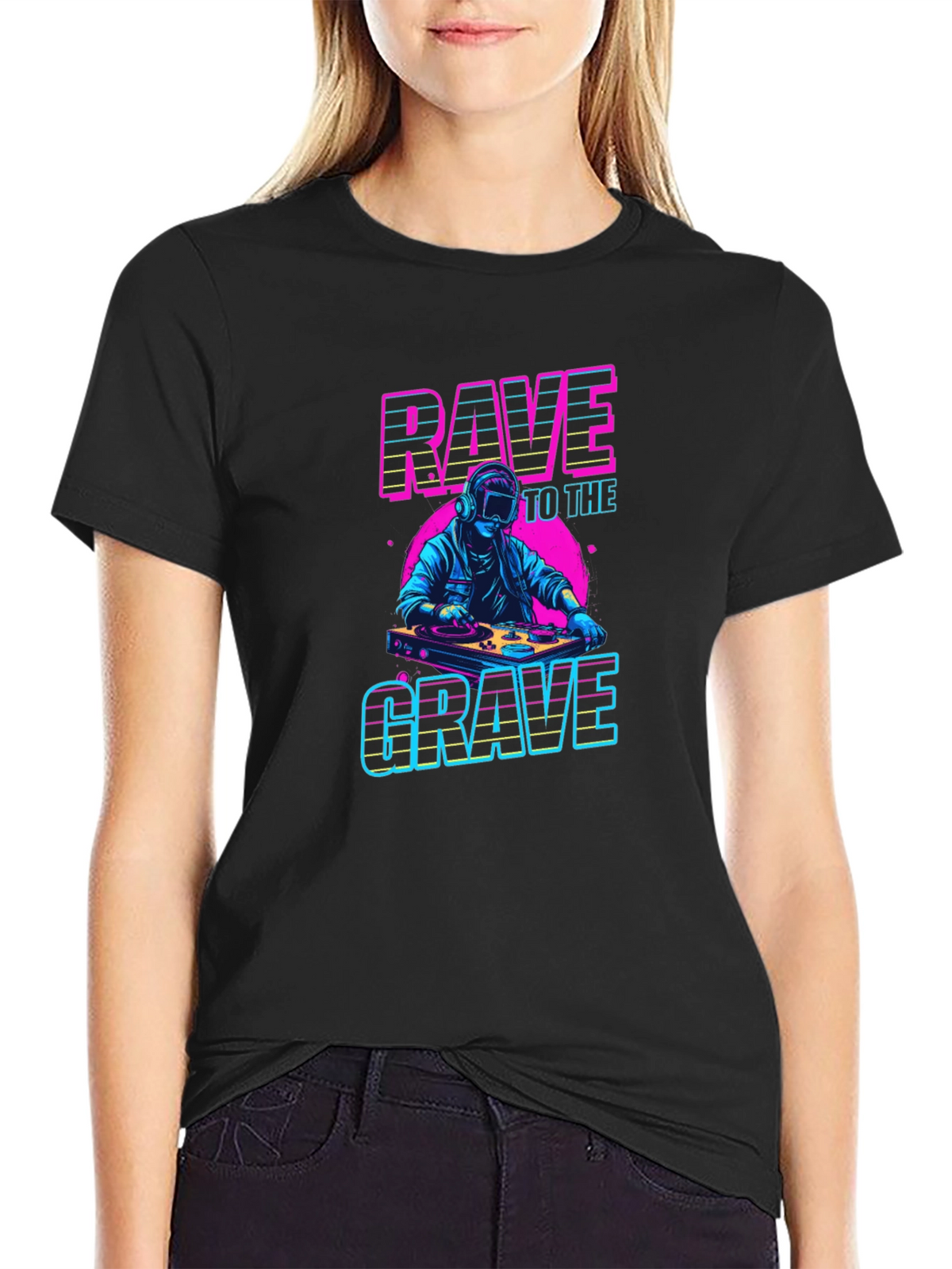 Rave to the Grave Graphic T-Shirt