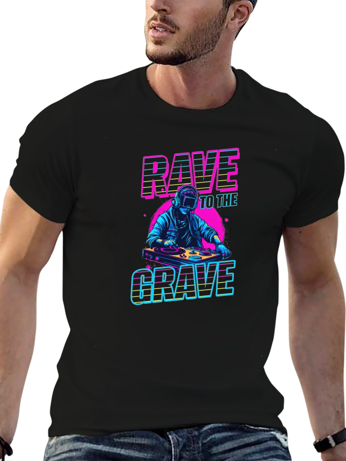 Rave to the Grave Graphic T-Shirt