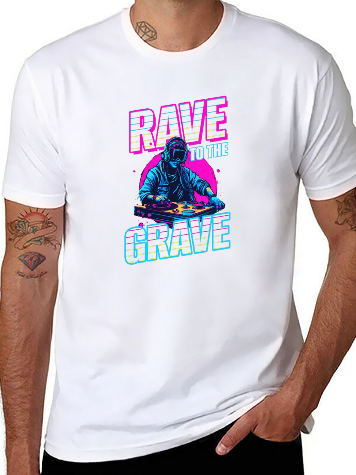 Rave to the Grave Graphic T-Shirt