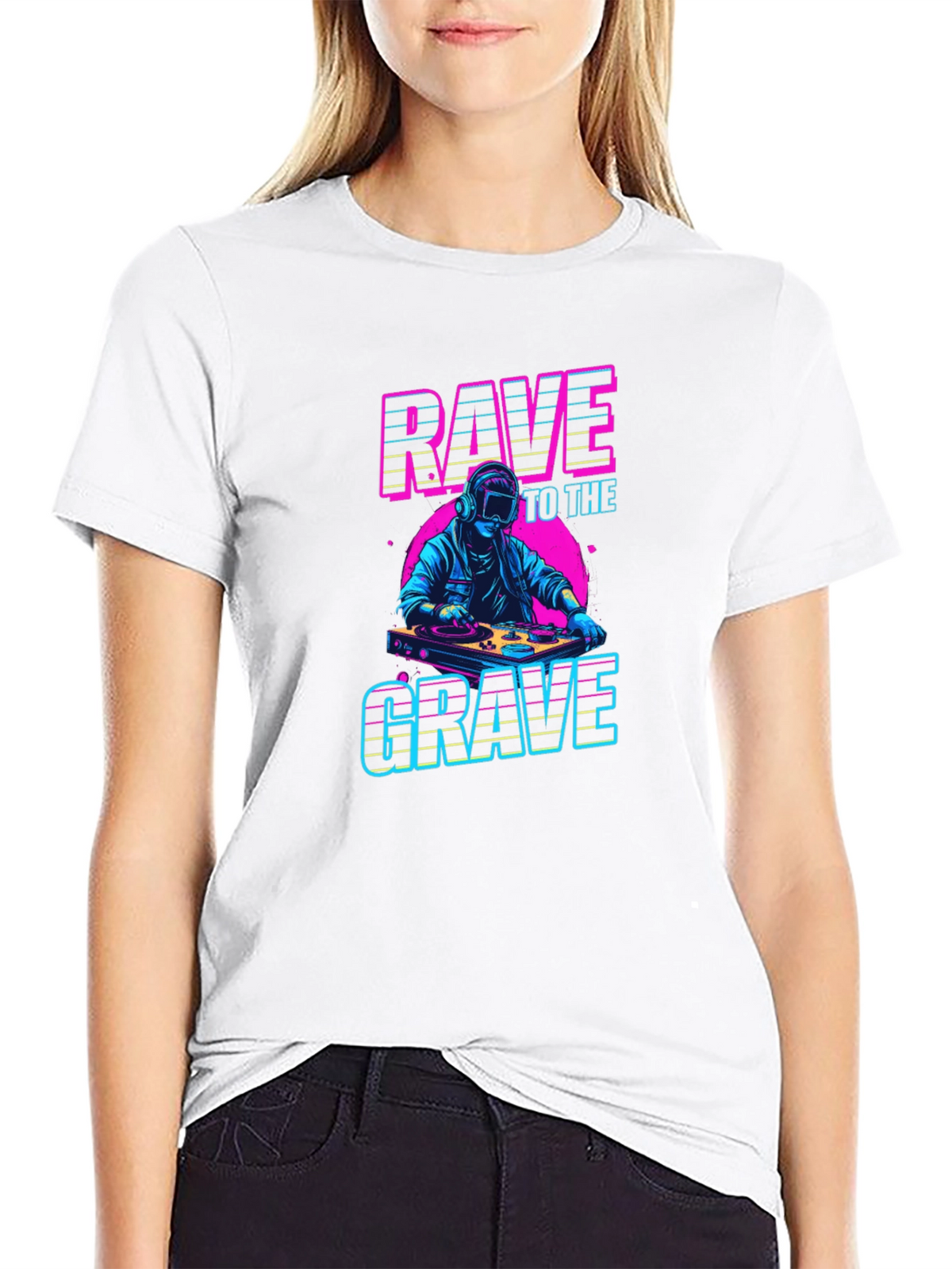 Rave to the Grave Graphic T-Shirt