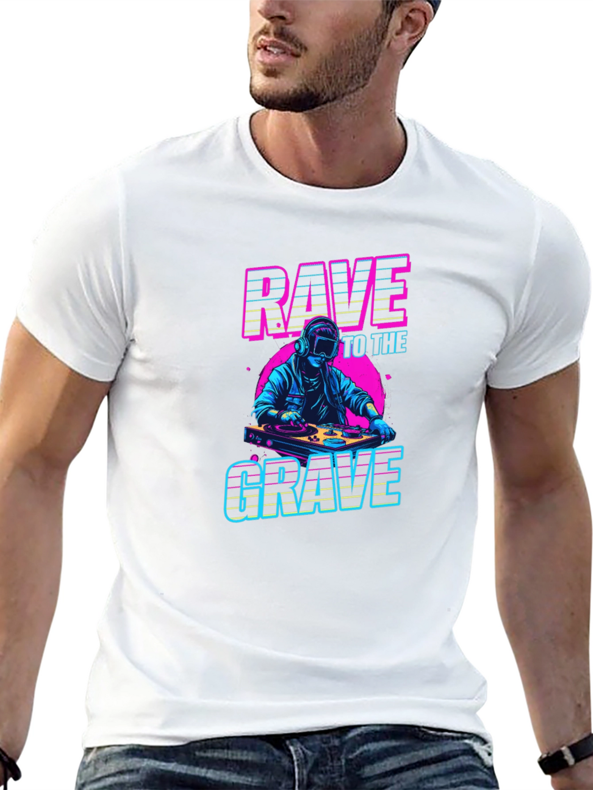 Rave to the Grave Graphic T-Shirt