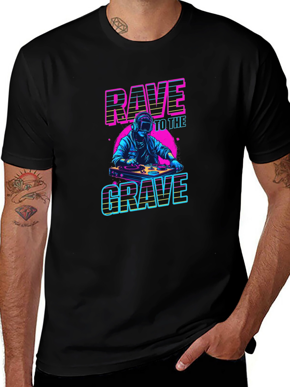 Rave to the Grave Graphic T-Shirt