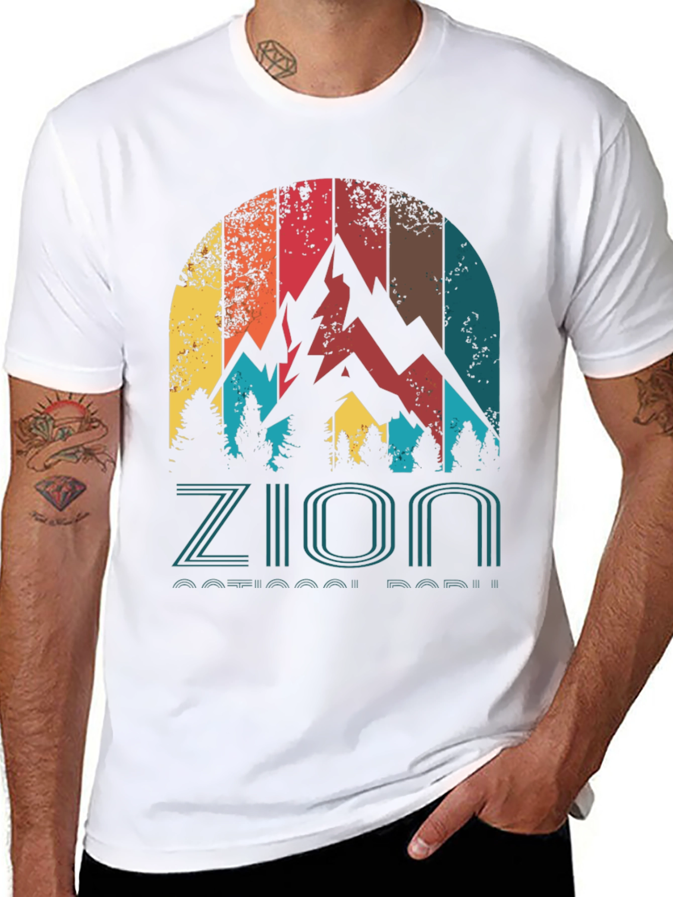 Zion National Park Retro Graphic Tee