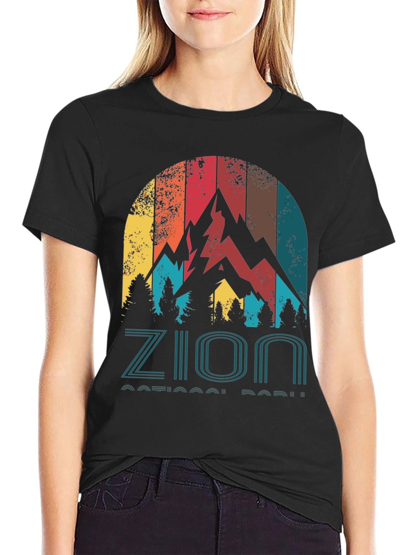 Zion National Park Retro Graphic Tee
