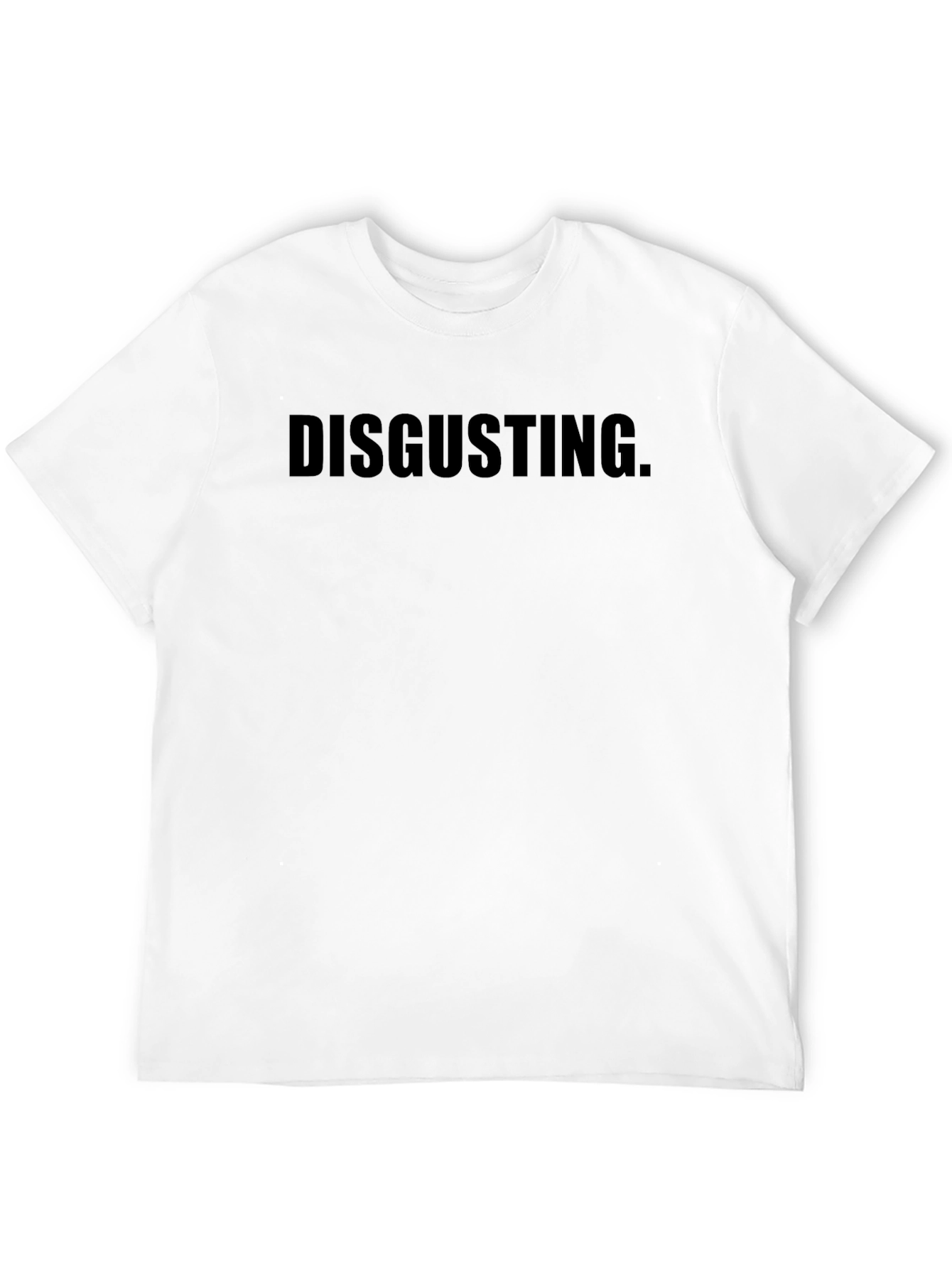 Disgusting Graphic T-Shirt - Black Crew Neck Tee