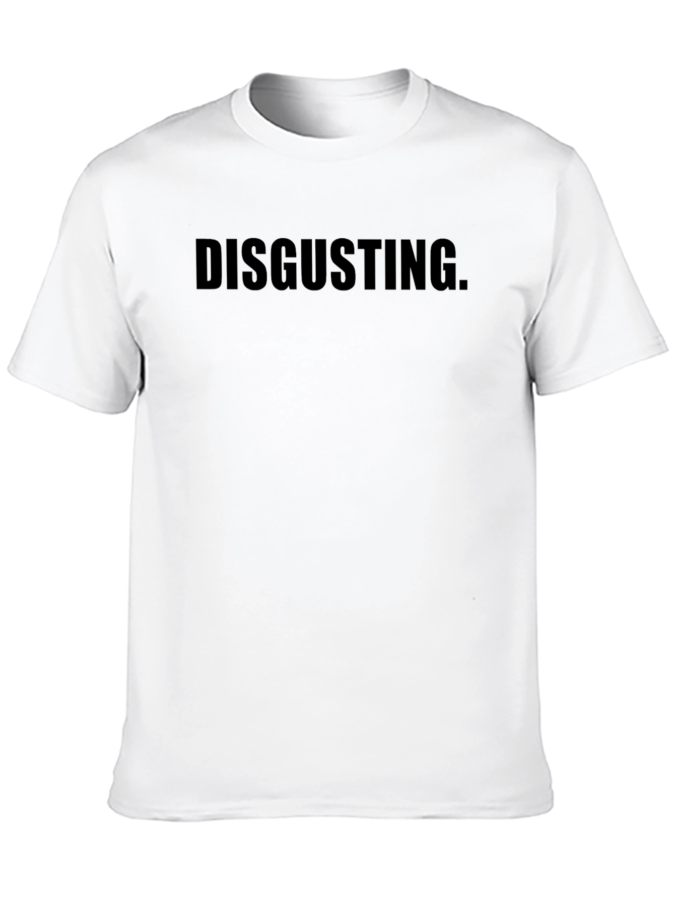 Disgusting Graphic T-Shirt - Black Crew Neck Tee