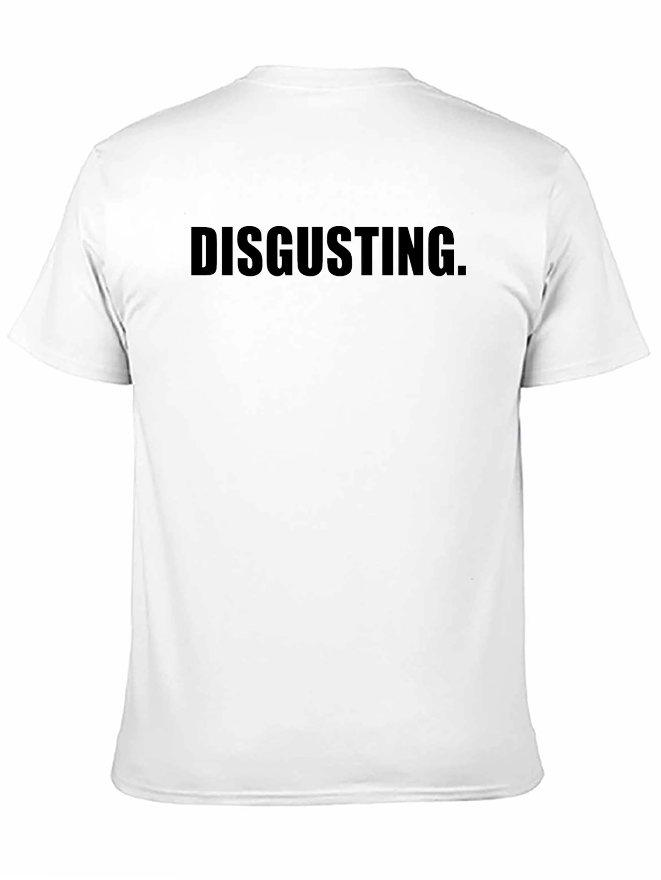 Disgusting Graphic T-Shirt - Black Crew Neck Tee