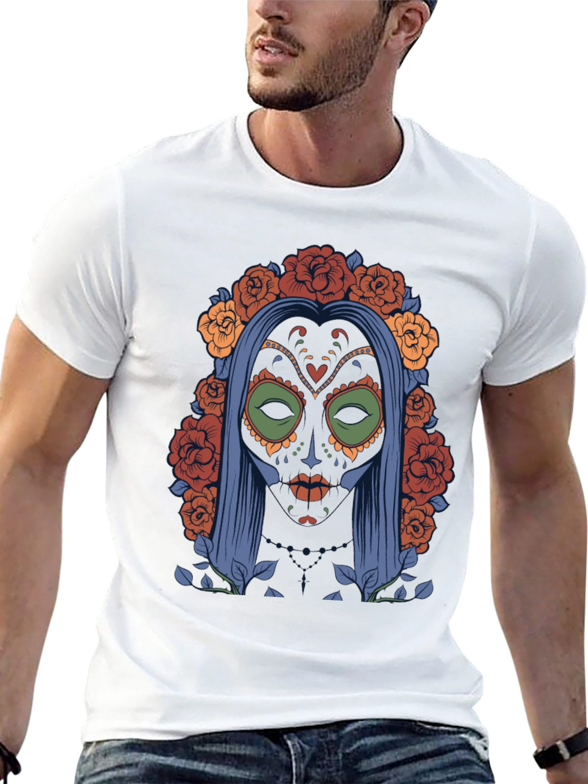 Day of the Dead Sugar Skull T-Shirt