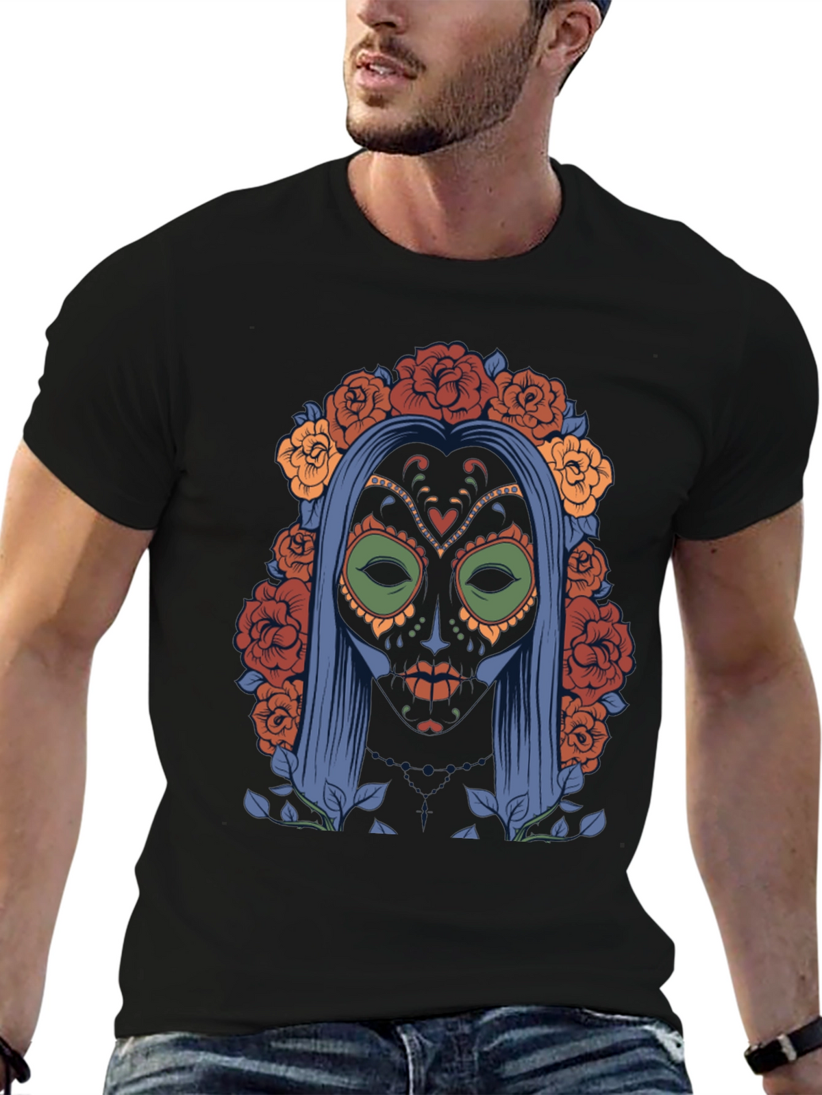 Day of the Dead Sugar Skull T-Shirt