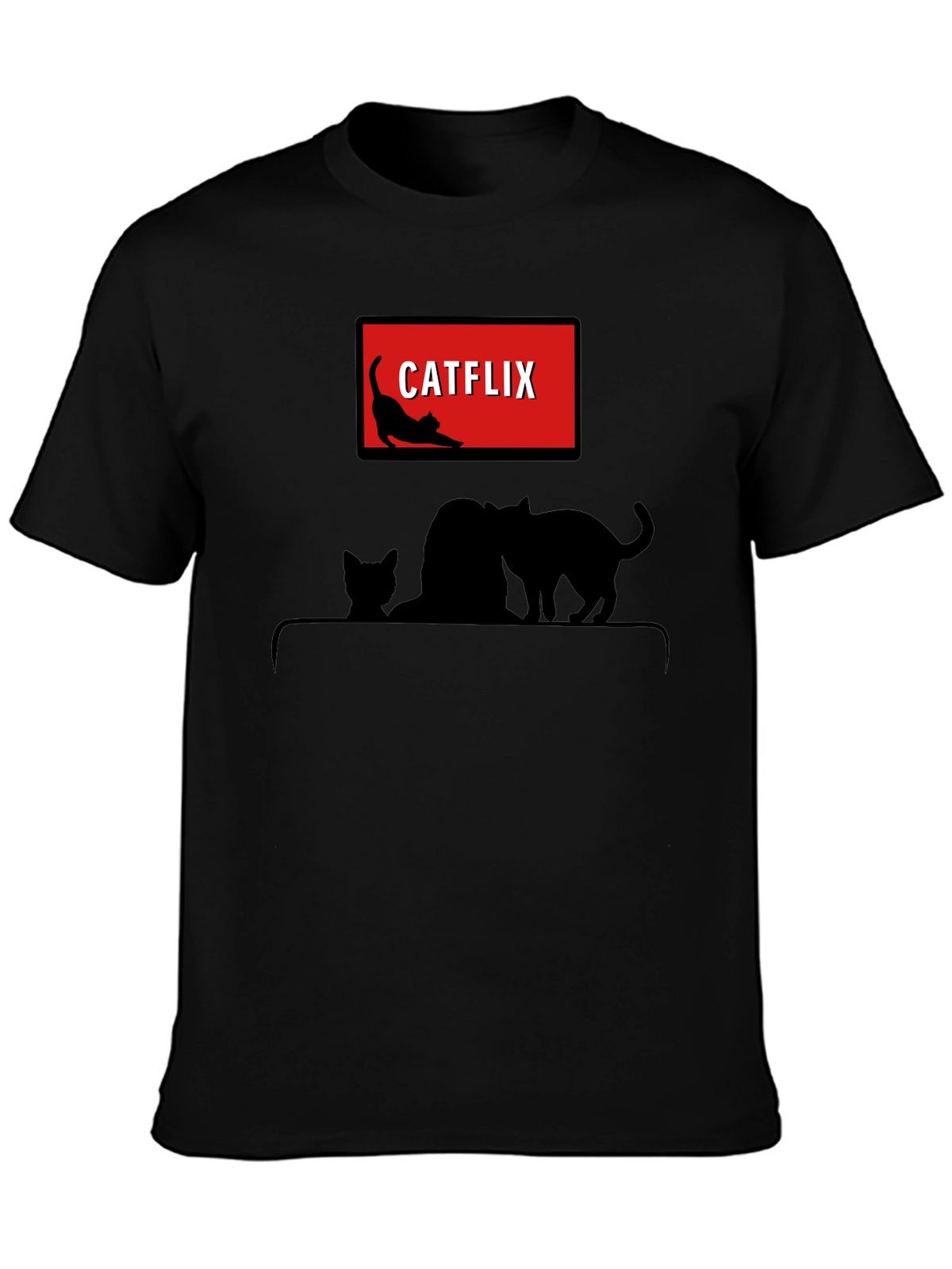 Catflix T-Shirt - Funny Cat Lover Tee