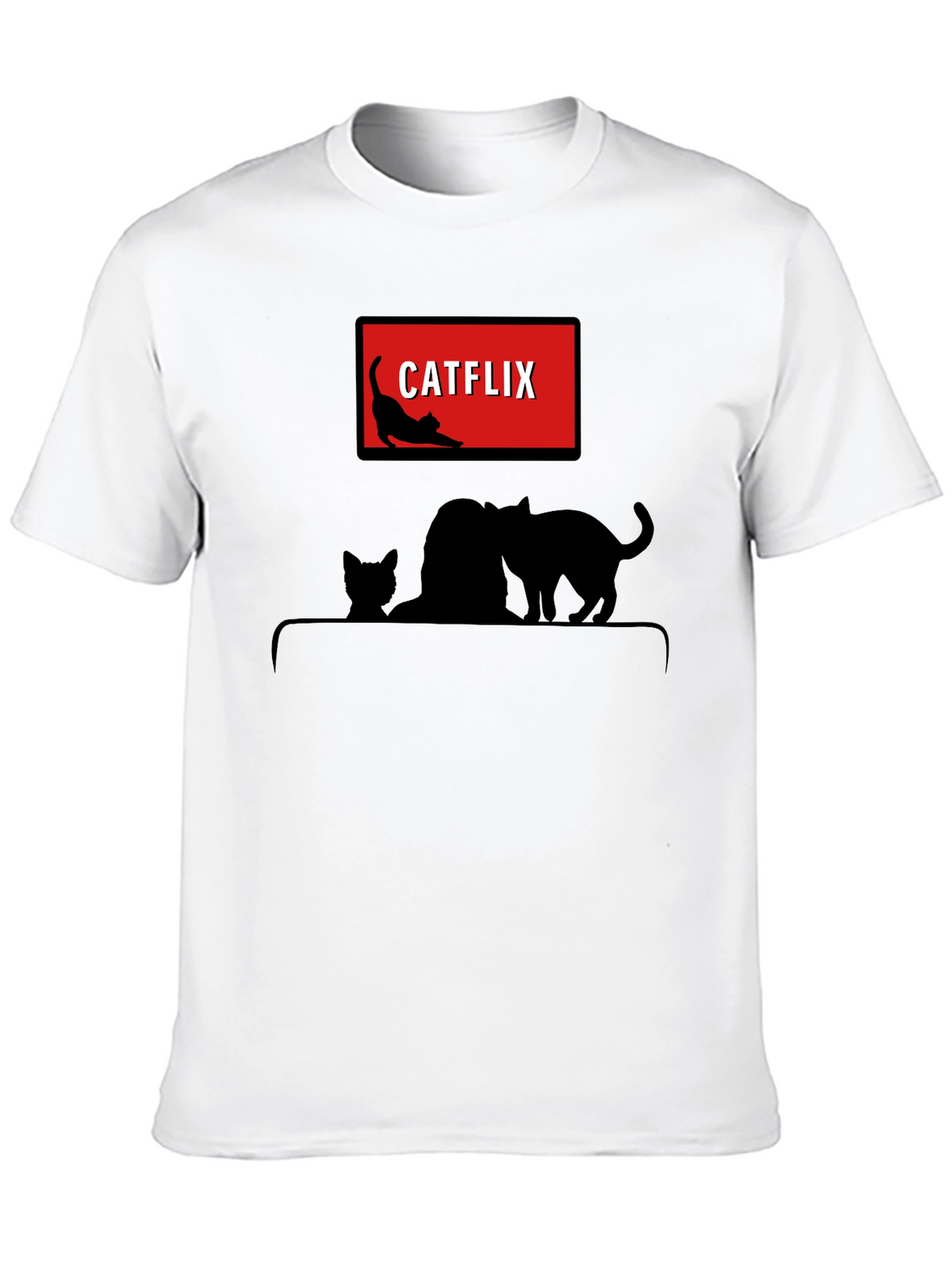 Catflix T-Shirt - Funny Cat Lover Tee