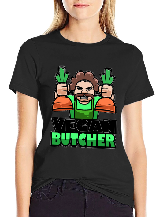 Vegan Butcher T-Shirt - Funny Graphic Tee