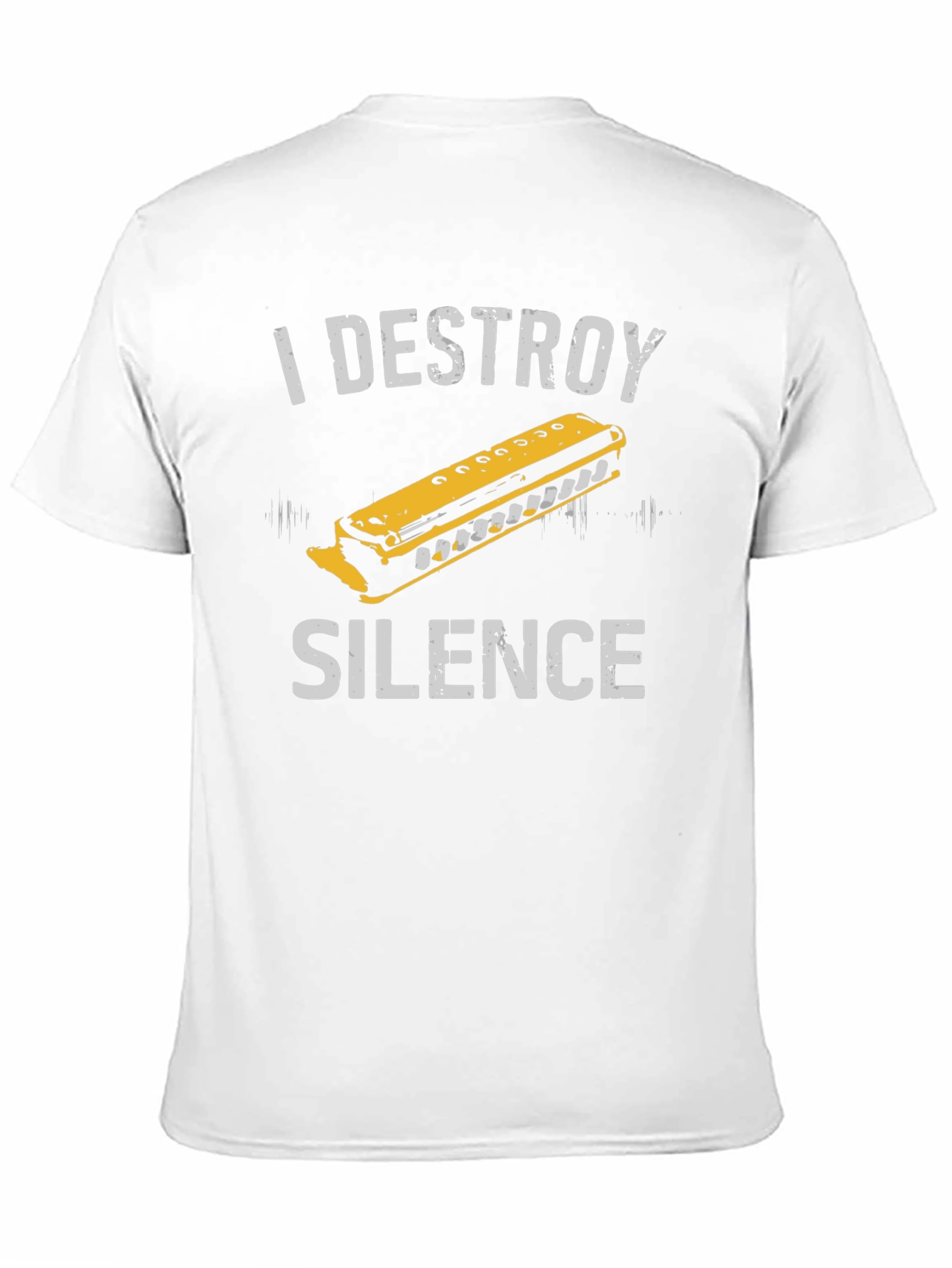 I Destroy Silence Harmonica Graphic Tee
