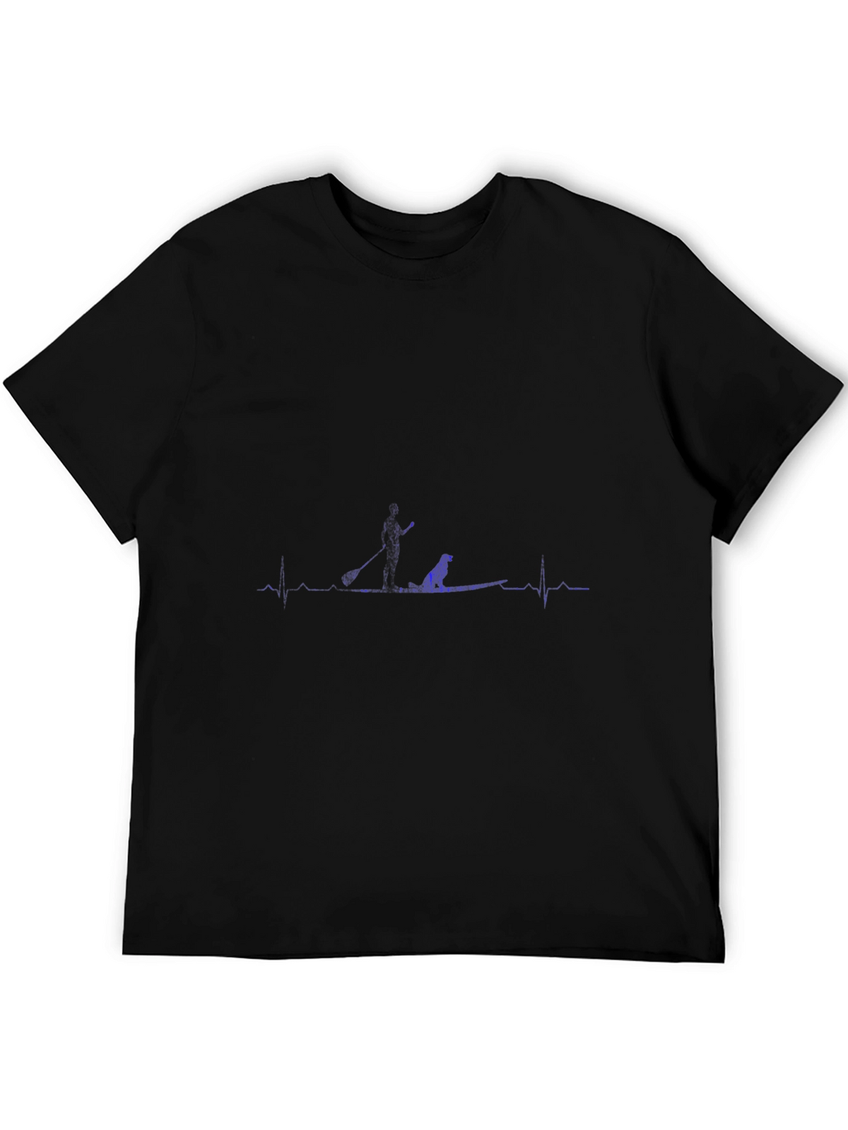 Paddle Boarding Dog Heartbeat Tee