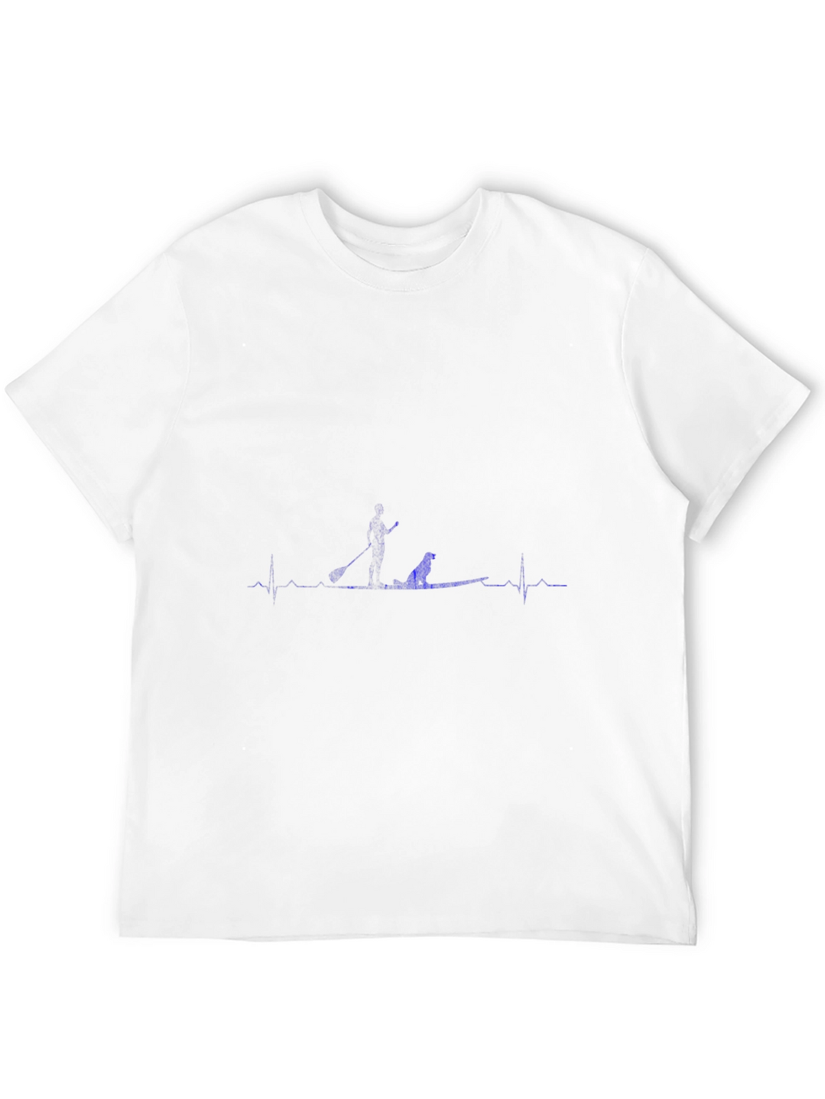 Paddle Boarding Dog Heartbeat Tee