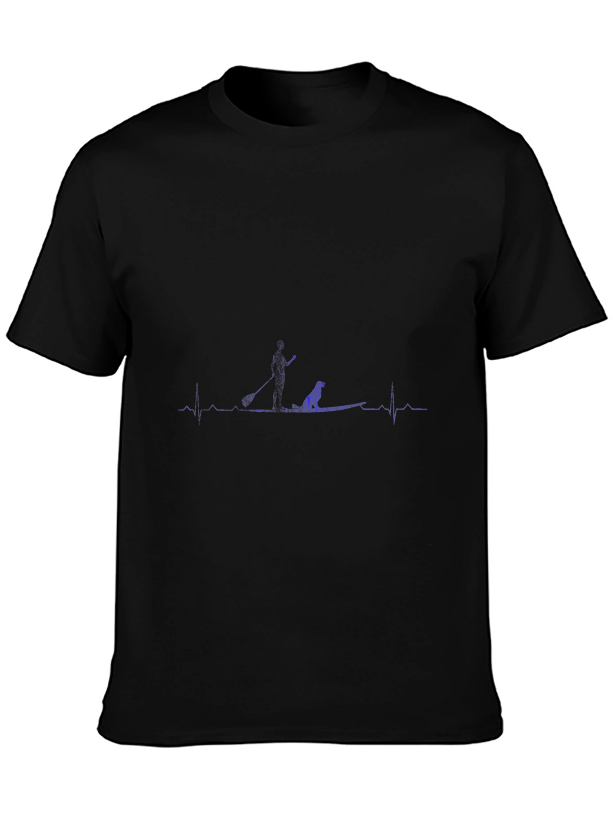 Paddle Boarding Dog Heartbeat Tee