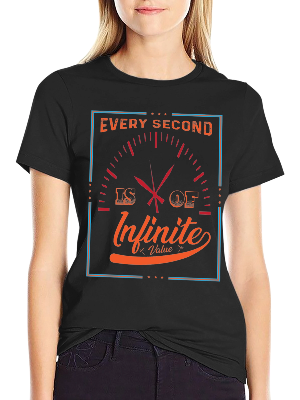Infinite Value Graphic Tee - Every Second Counts T-Shirt