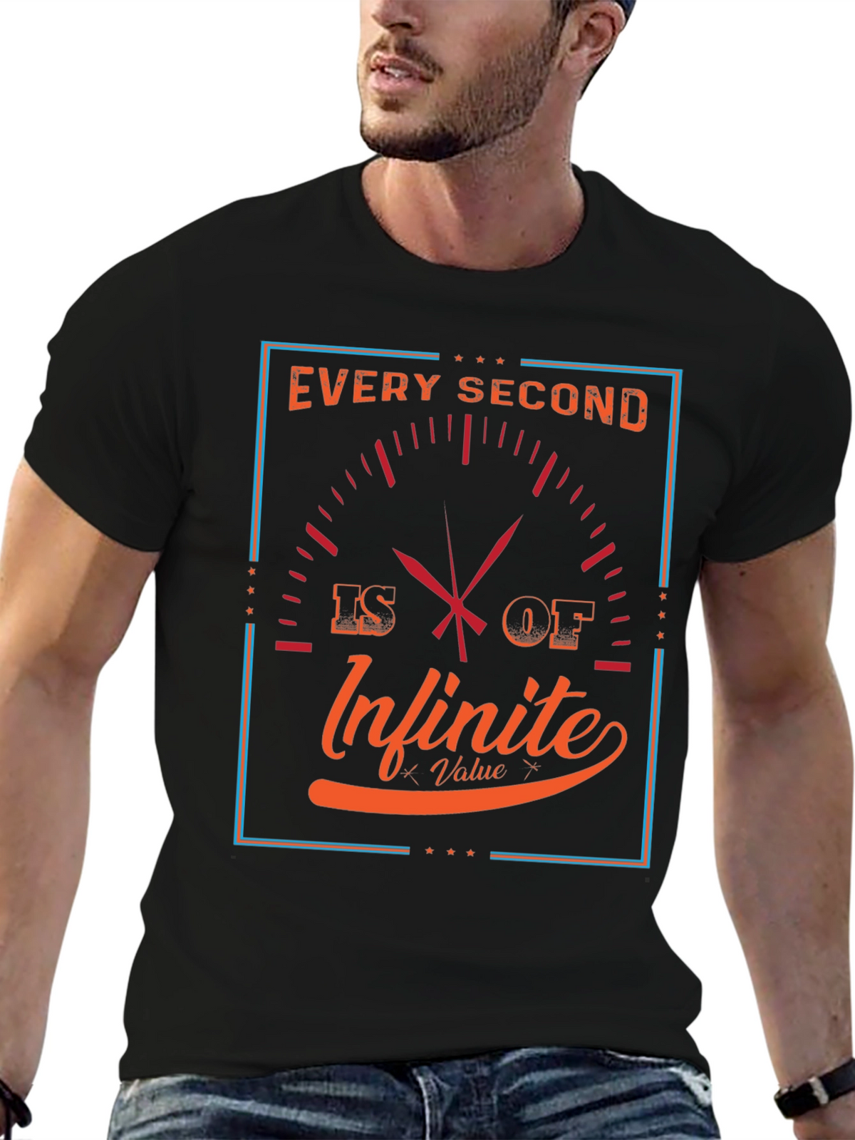 Infinite Value Graphic Tee - Every Second Counts T-Shirt
