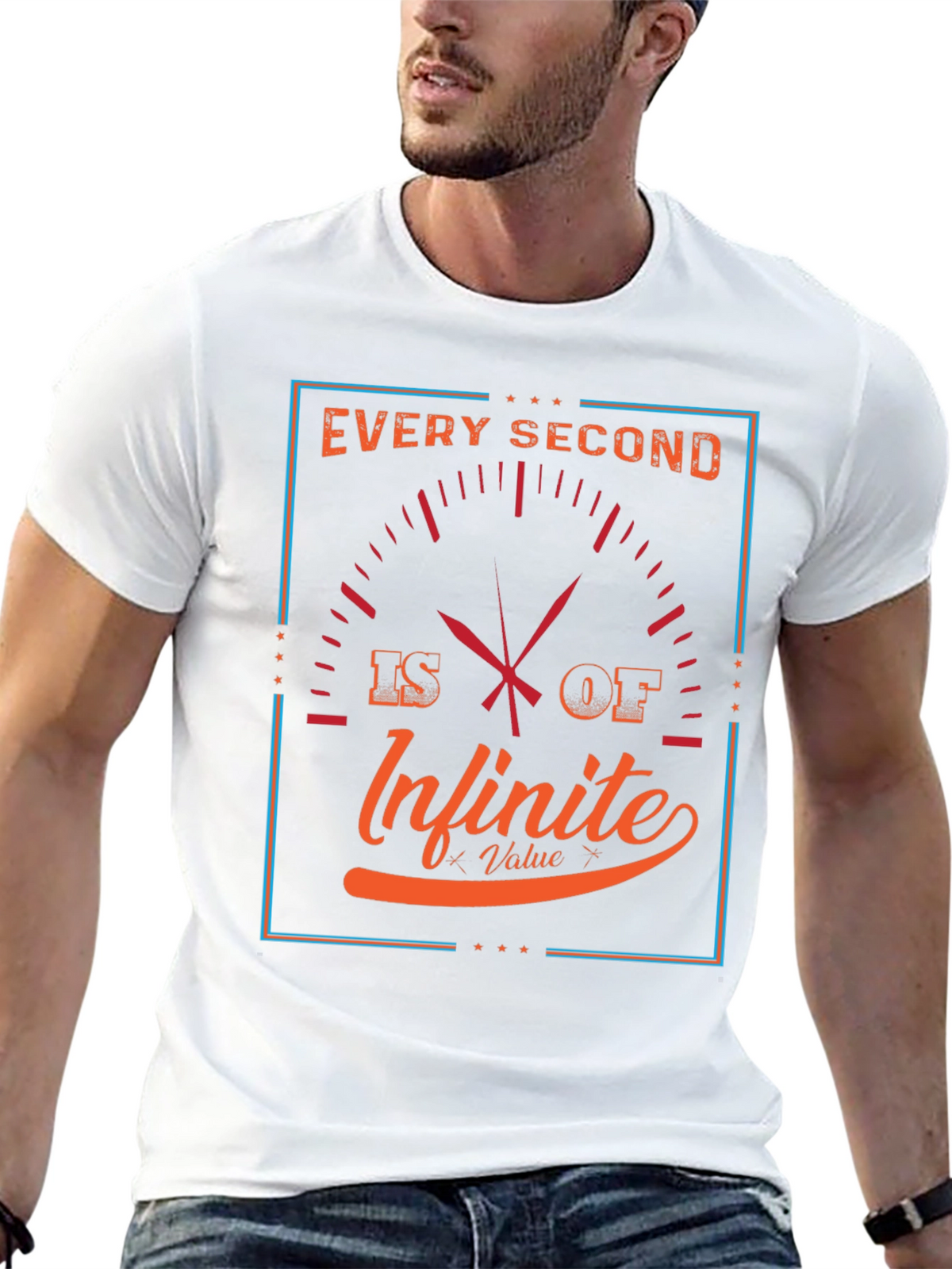 Infinite Value Graphic Tee - Every Second Counts T-Shirt