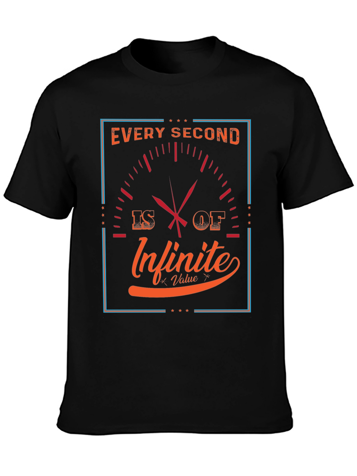 Infinite Value Graphic Tee - Every Second Counts T-Shirt