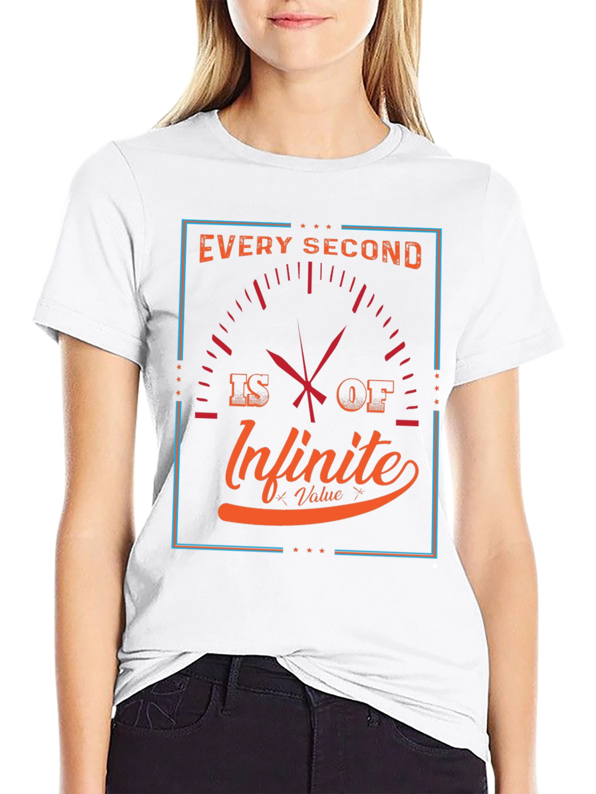 Infinite Value Graphic Tee - Every Second Counts T-Shirt