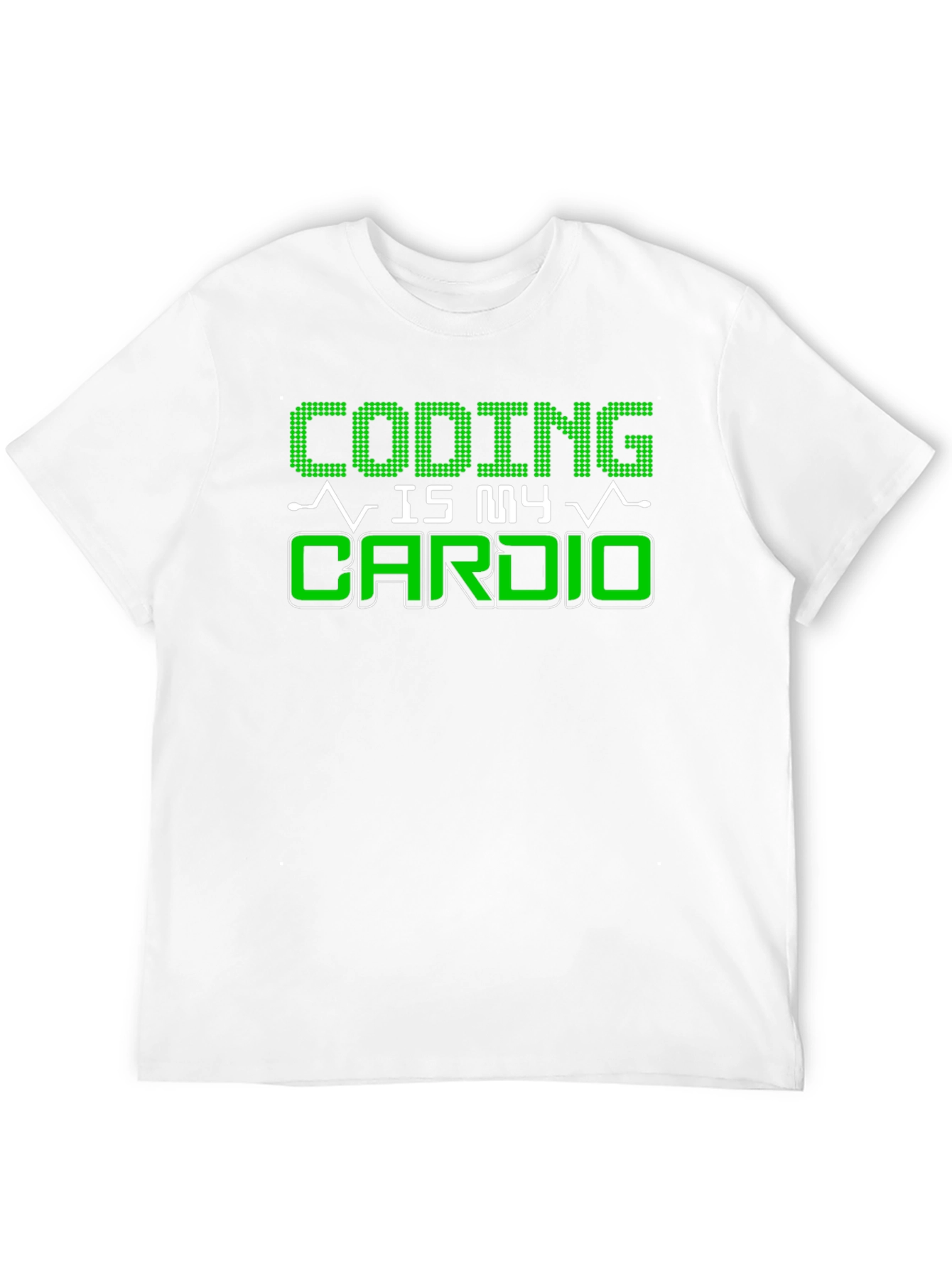 Coding Is My Cardio Black Graphic T-Shirt