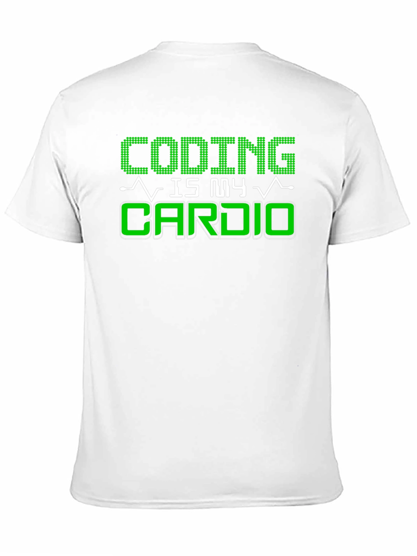 Coding Is My Cardio Black Graphic T-Shirt