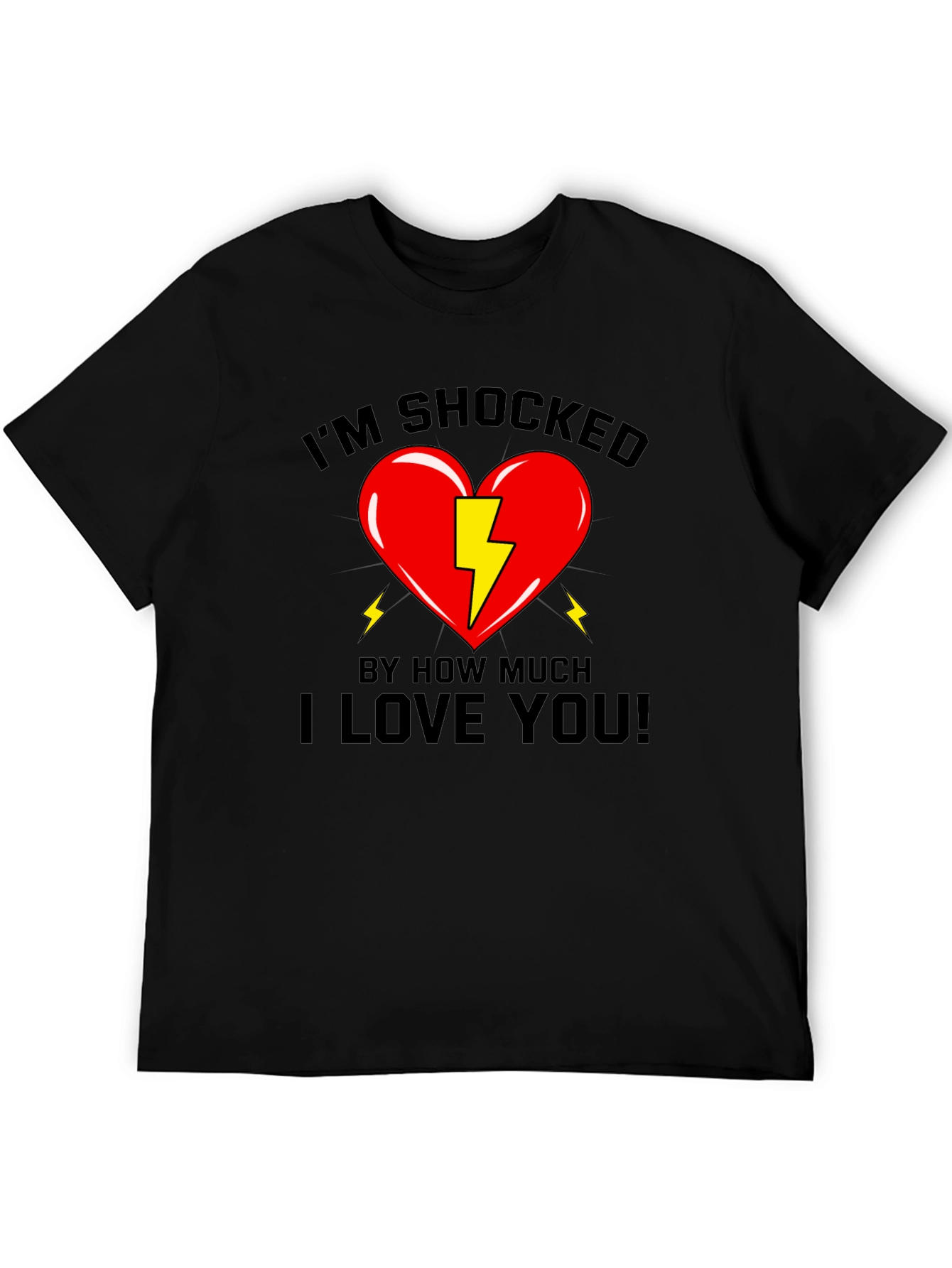 Shocked Heart Graphic T-Shirt - Love You!