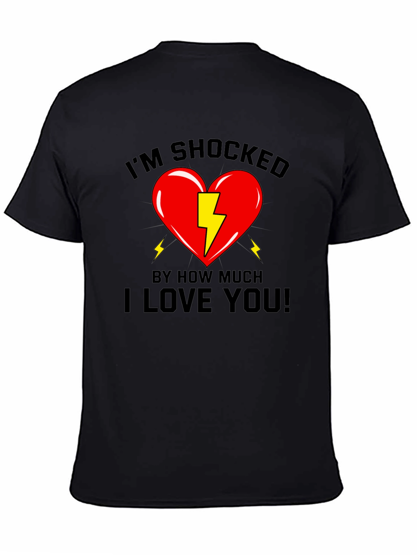 Shocked Heart Graphic T-Shirt - Love You!
