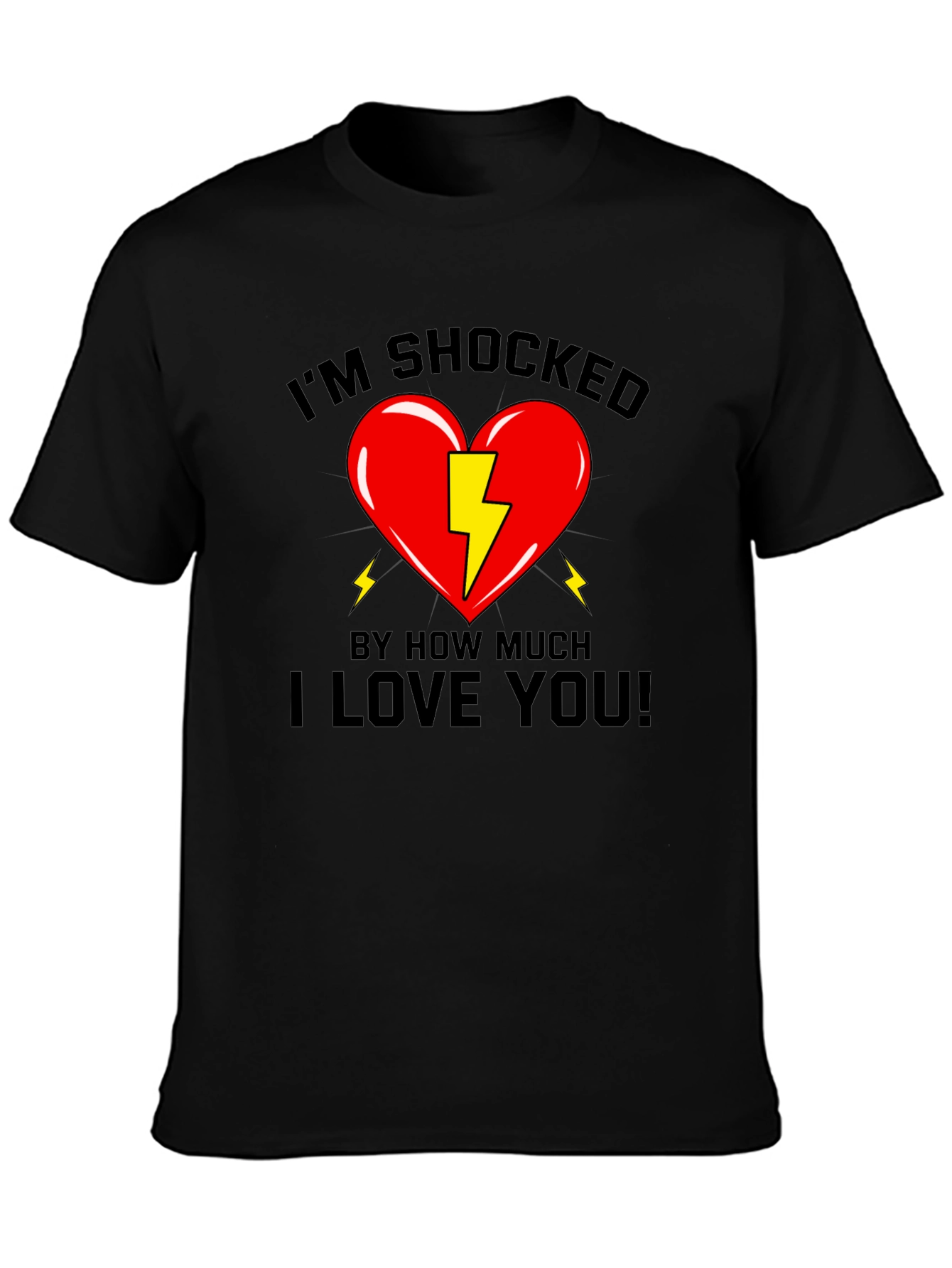 Shocked Heart Graphic T-Shirt - Love You!