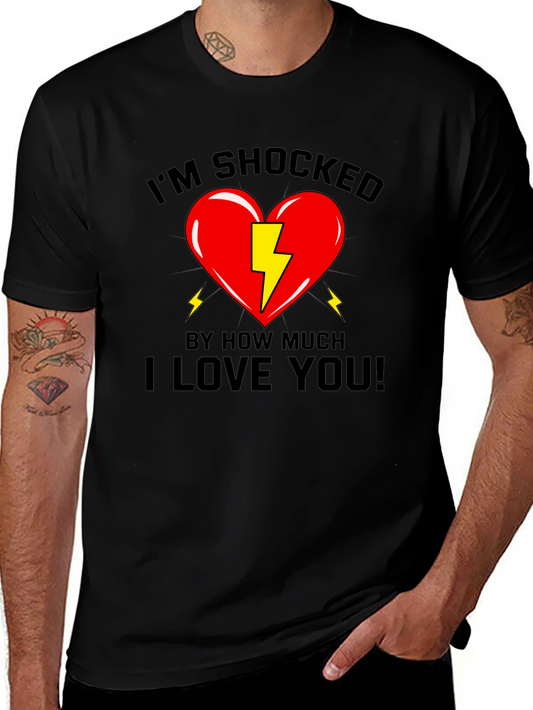 Shocked Heart Graphic T-Shirt - Love You!