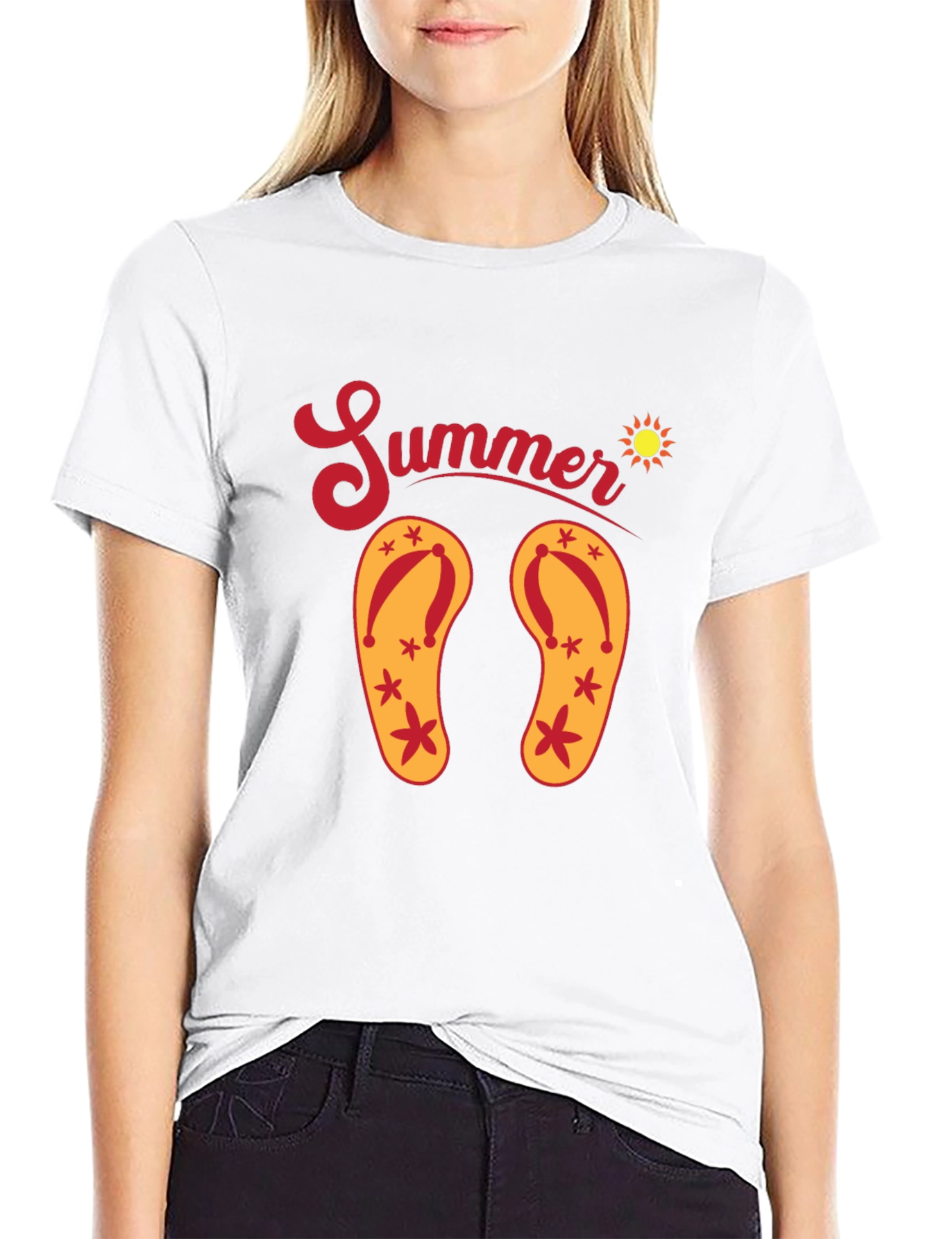 Summer Flip Flop Graphic T-Shirt