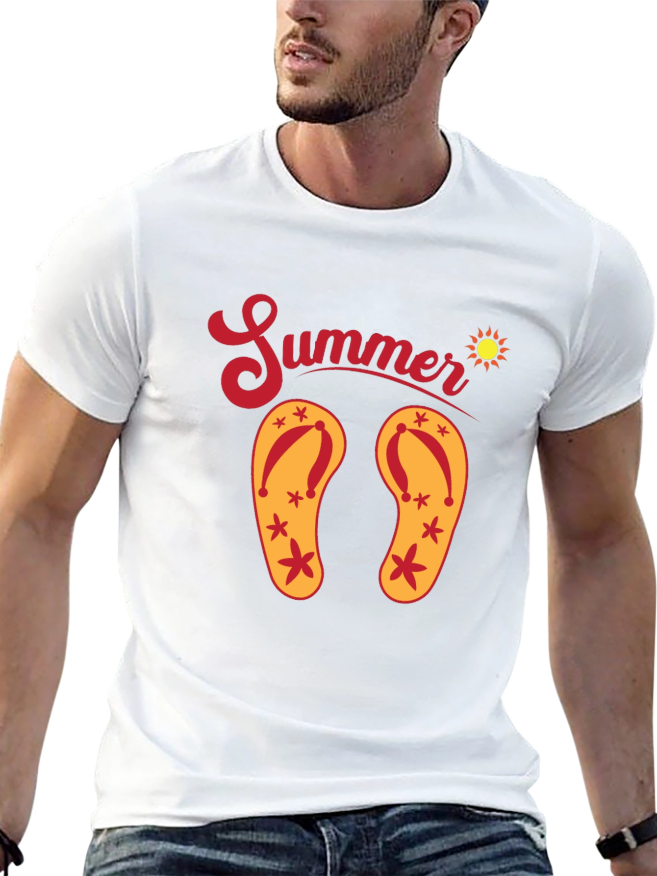 Summer Flip Flop Graphic T-Shirt