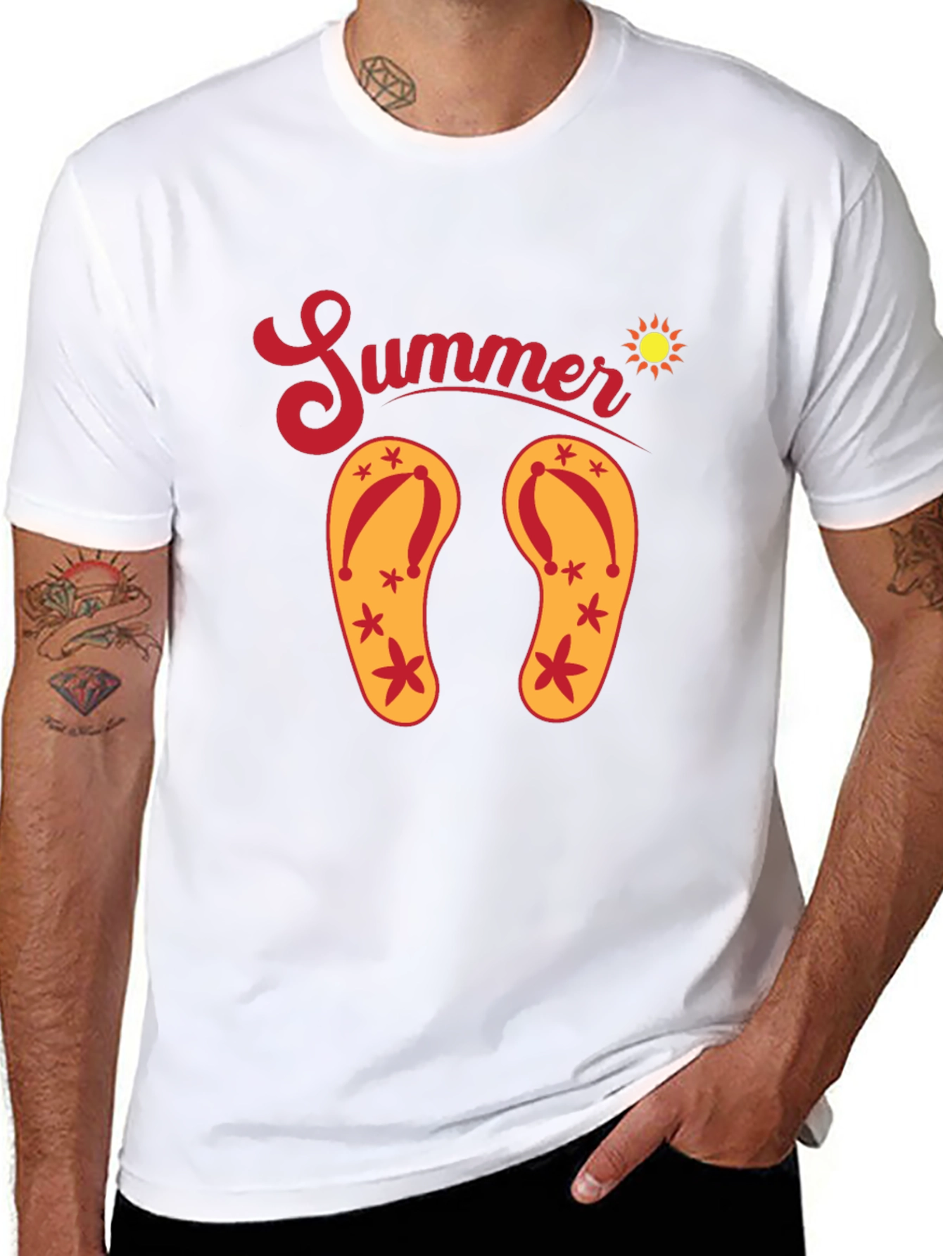 Summer Flip Flop Graphic T-Shirt