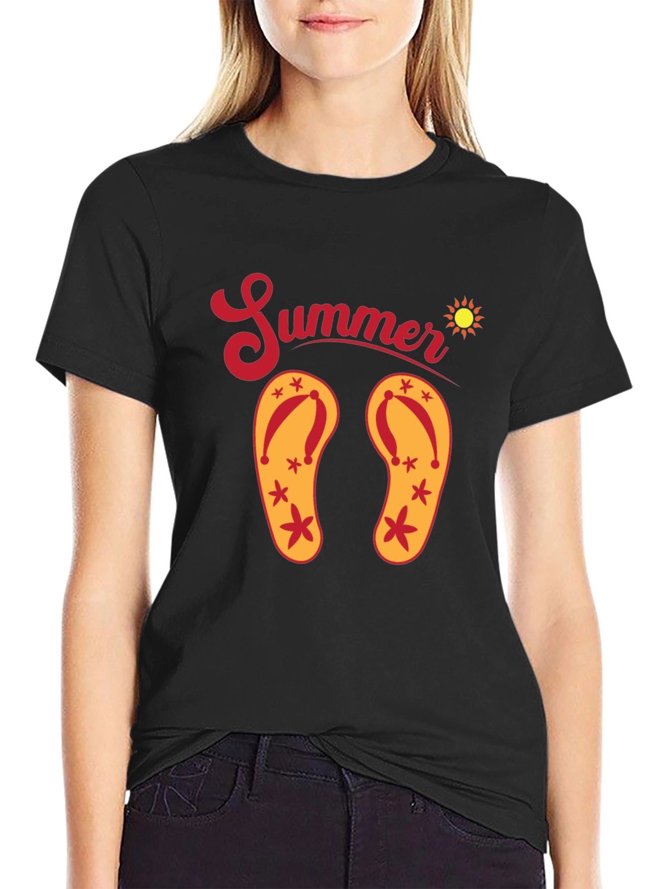 Summer Flip Flop Graphic T-Shirt