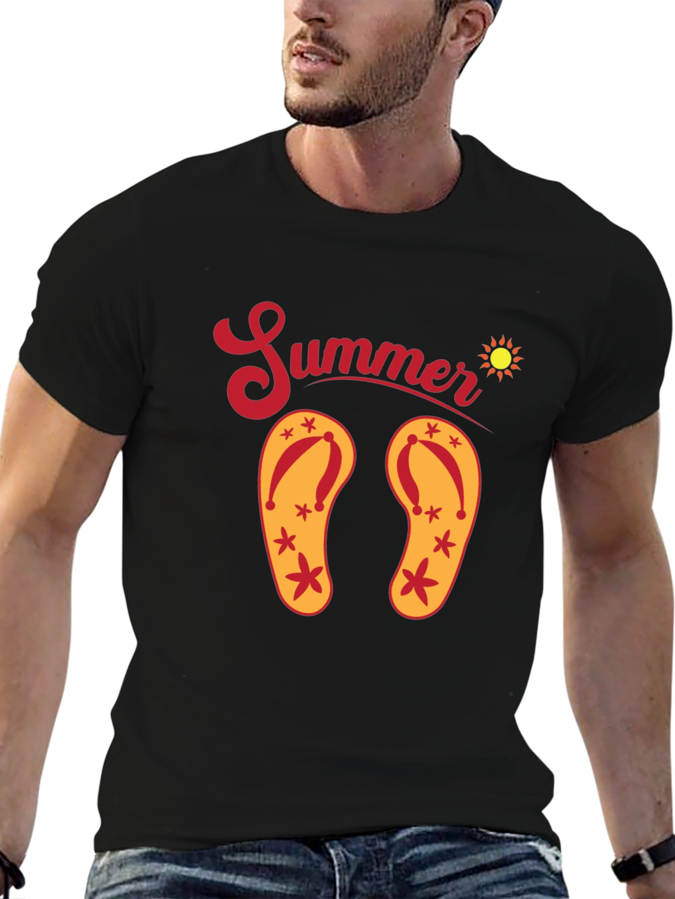 Summer Flip Flop Graphic T-Shirt