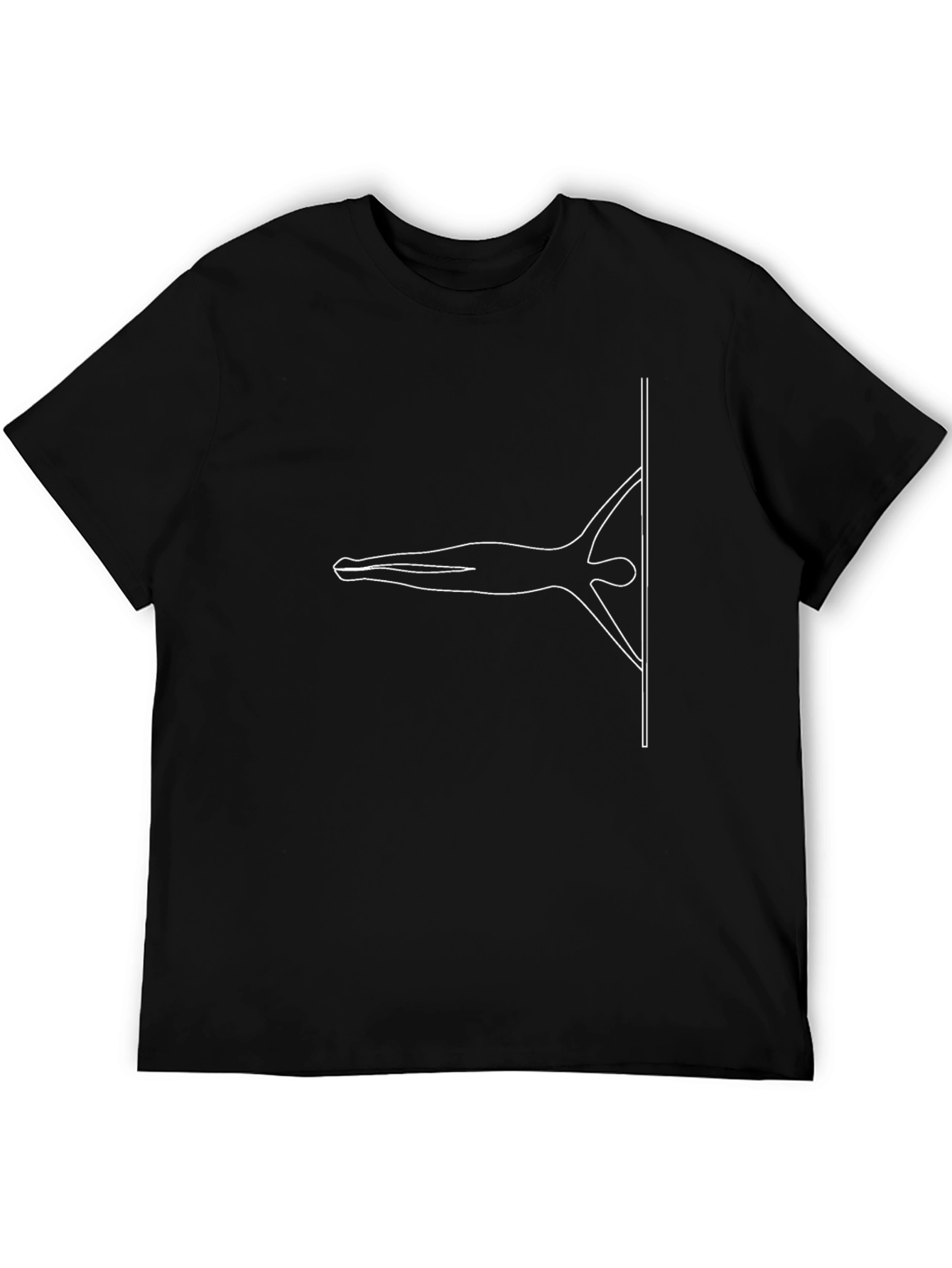 Pole Dancer Graphic Tee - Black Unisex Shirt