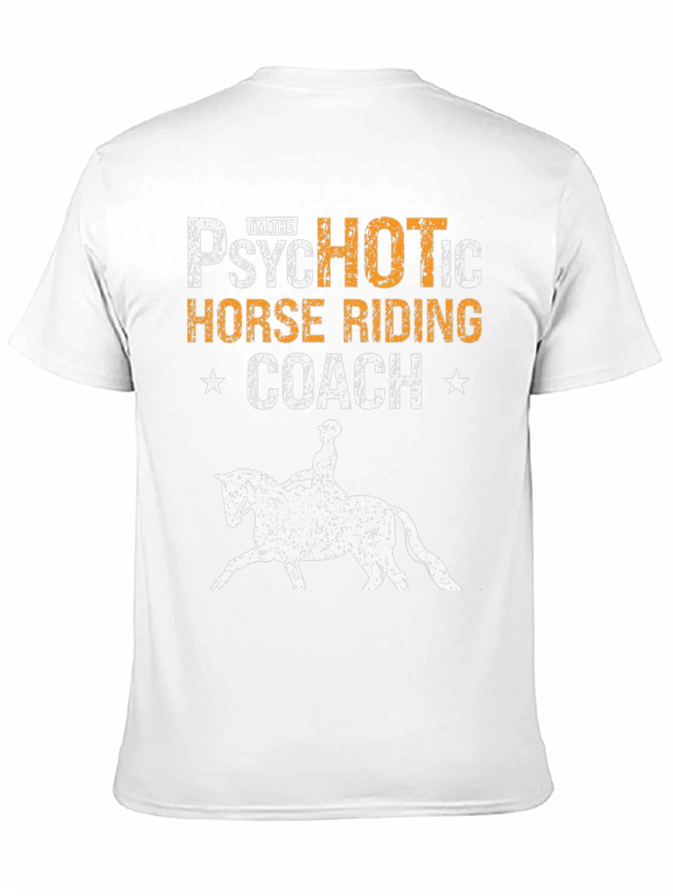 Psychotic Horse Riding Coach Black Graphic Tee