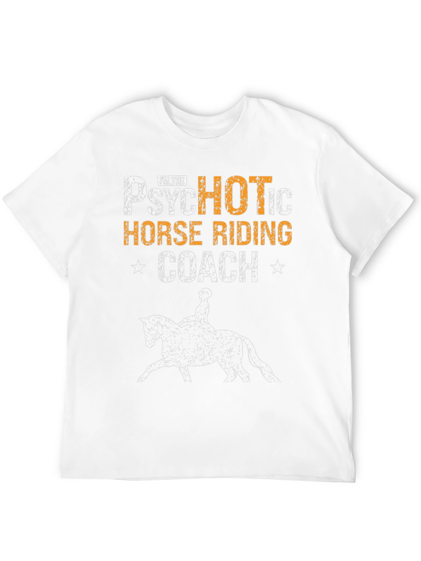 Psychotic Horse Riding Coach Black Graphic Tee