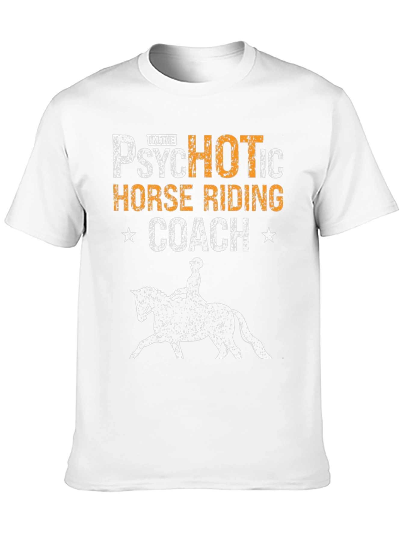 Psychotic Horse Riding Coach Black Graphic Tee