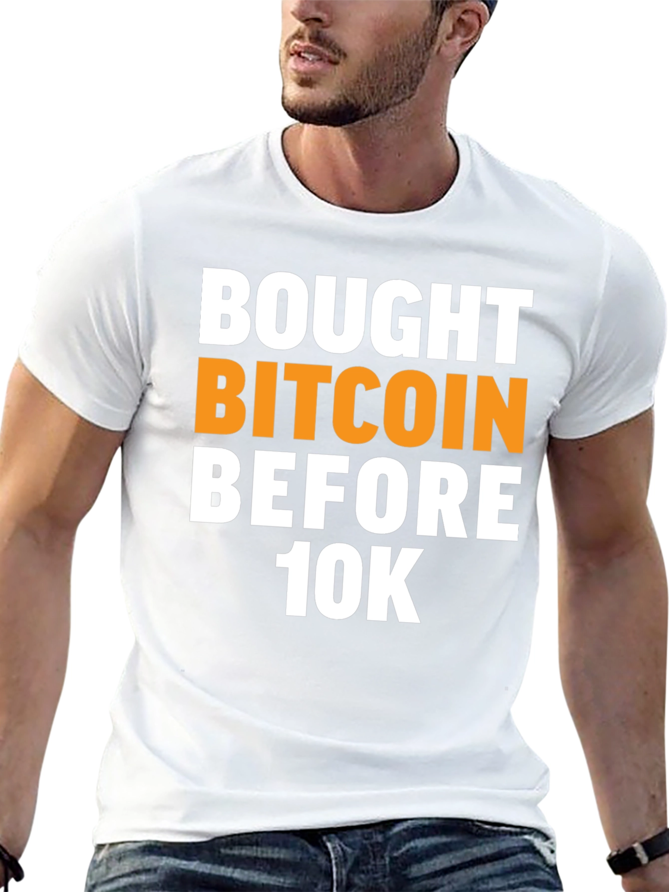 Bought Bitcoin Before 10K Black T-Shirt