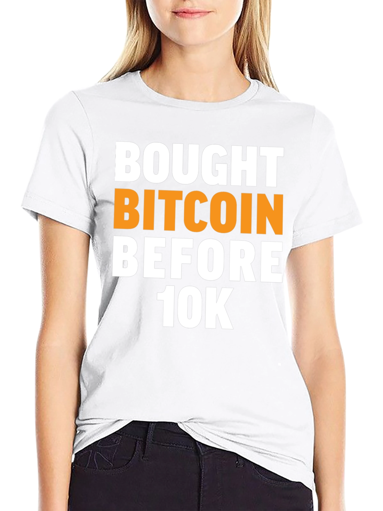 Bought Bitcoin Before 10K Black T-Shirt