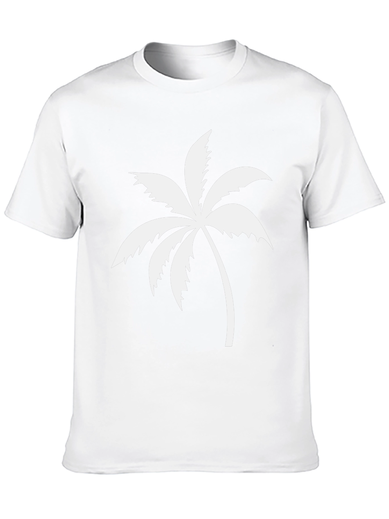 Black Palm Tree Graphic T-Shirt | Casual Cotton Tee