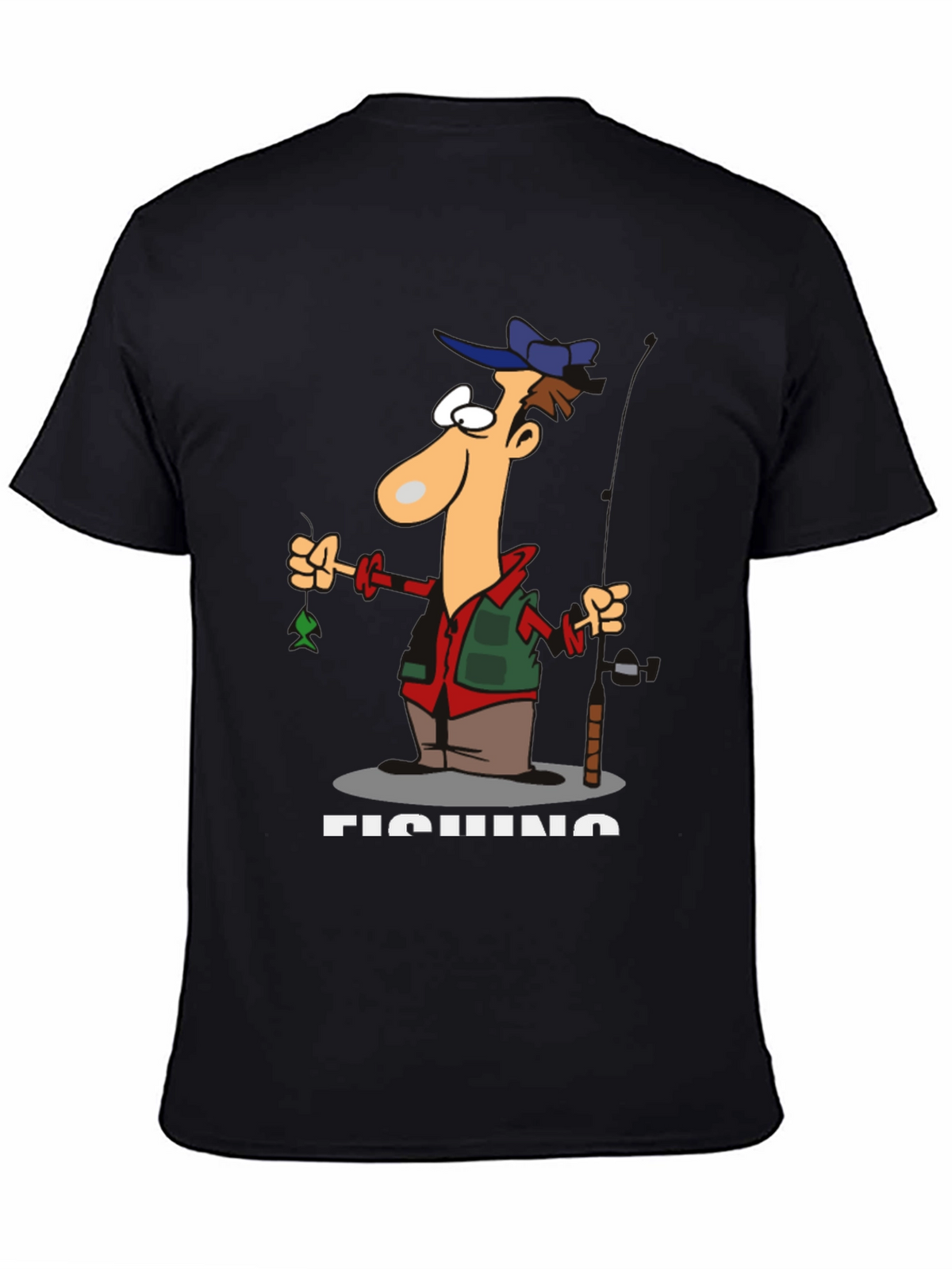Funny Fishing Cartoon T-Shirt