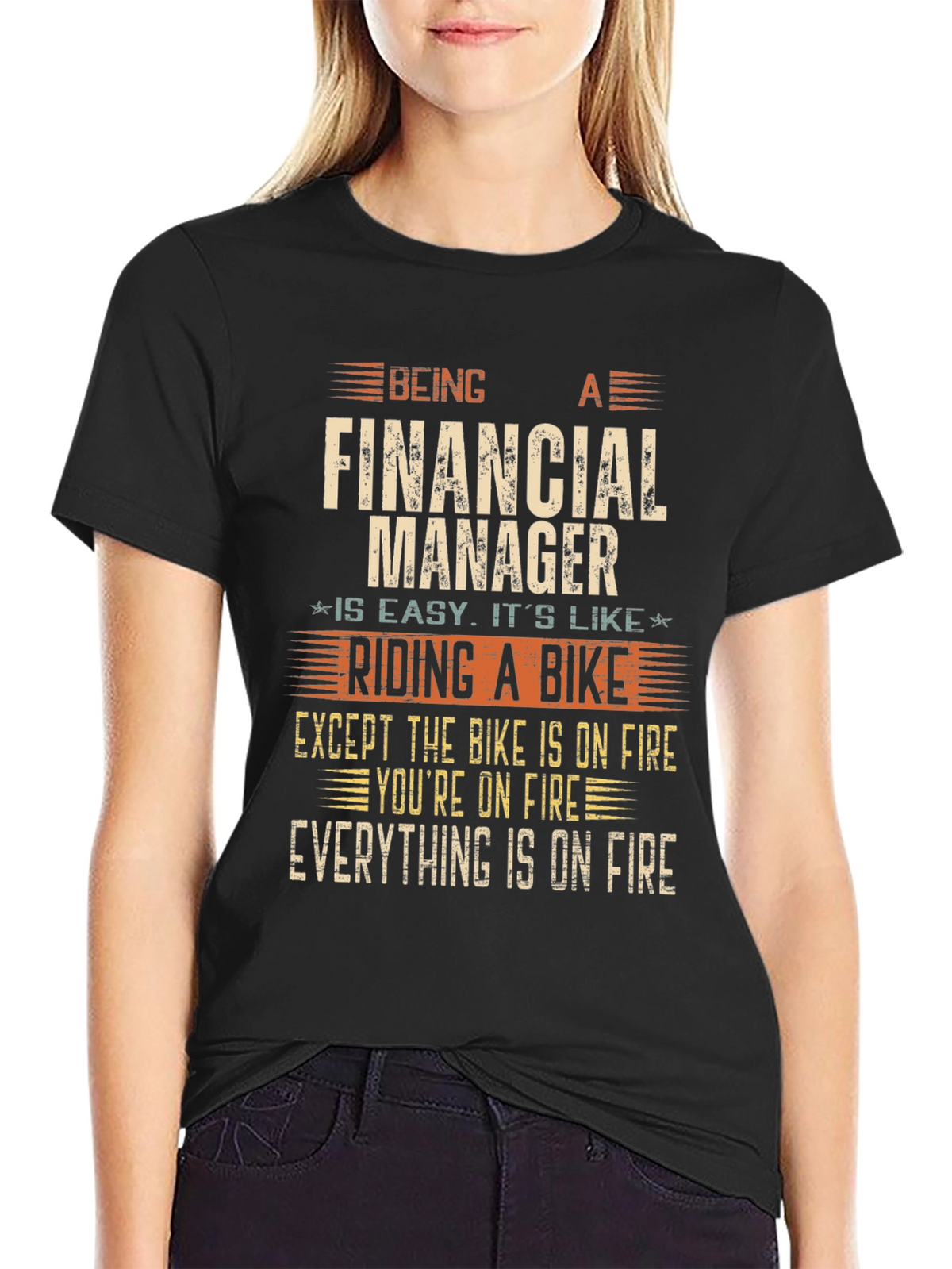 Financial Manager On Fire T-Shirt