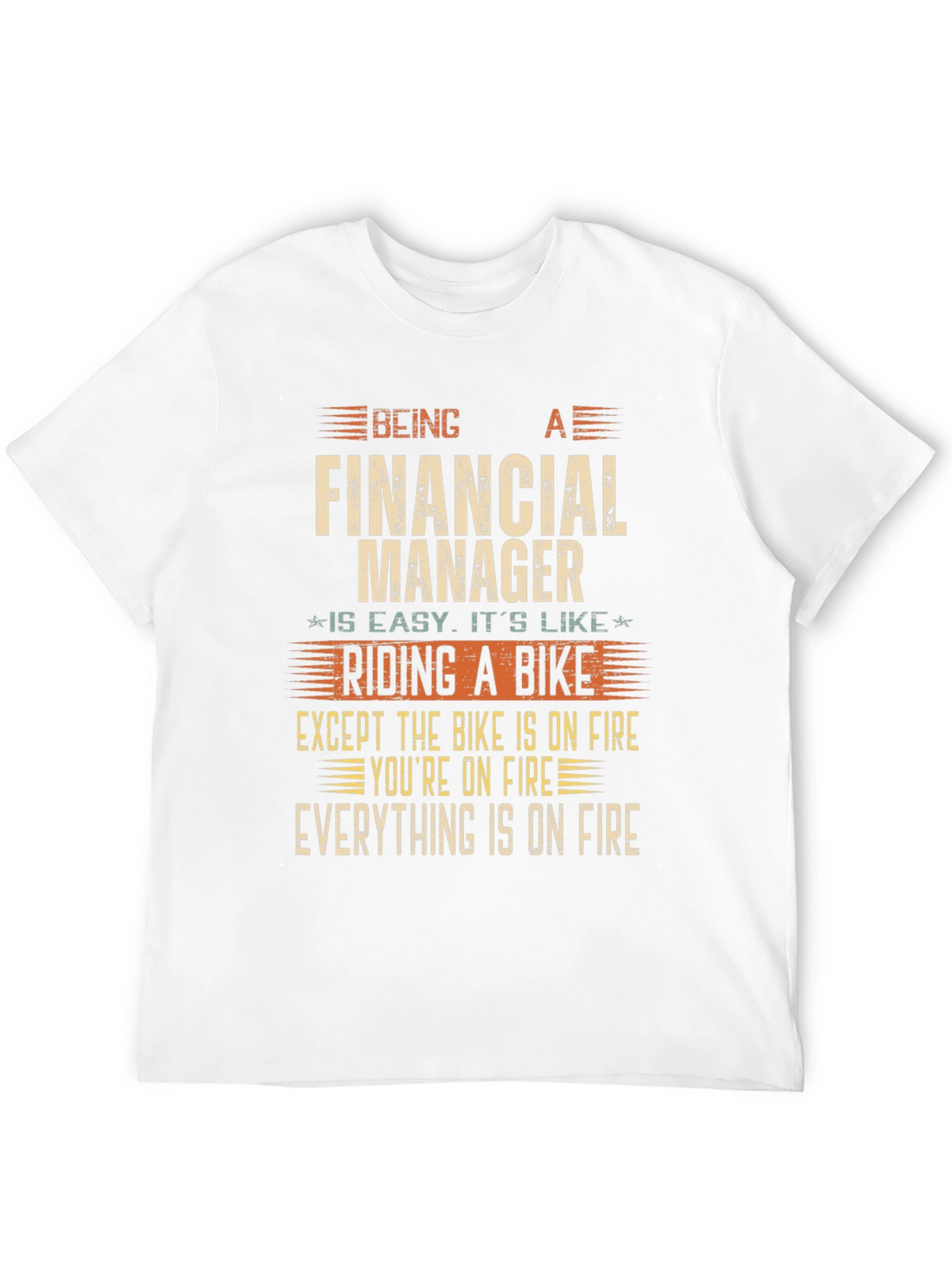 Financial Manager On Fire T-Shirt