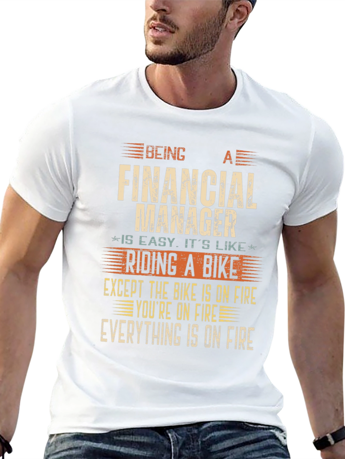 Financial Manager On Fire T-Shirt